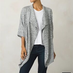 Prana Light Gray birdie Sweater
